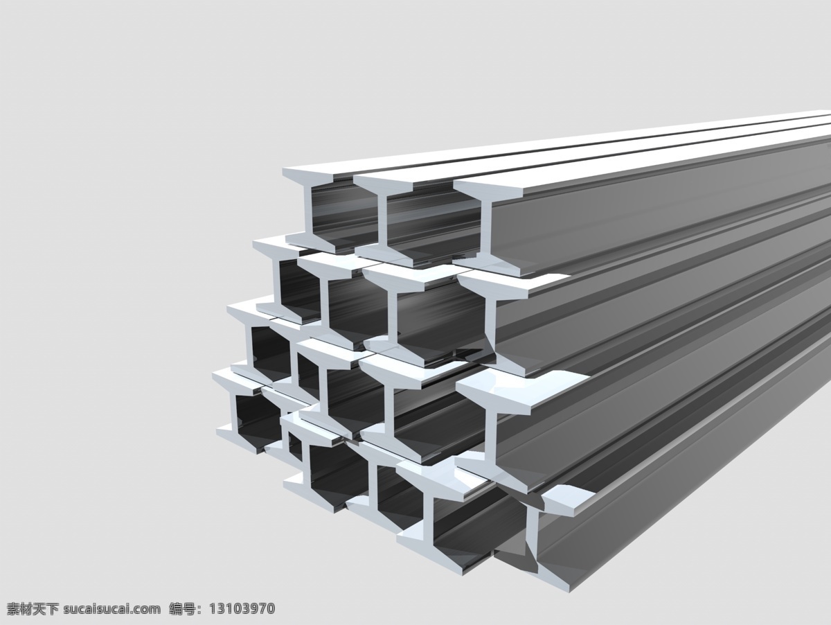 工字钢 钢材 建筑 3d 渲染 图 建筑设计 环境设计