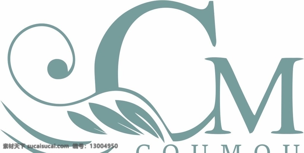 c m字母 m 字母 logo 变形 logo设计
