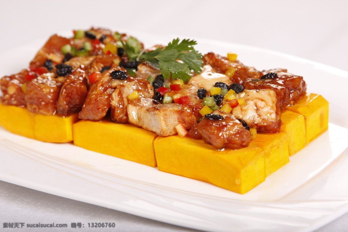 排骨蒸南瓜 排骨 蒸南瓜 南瓜 传统美食 餐饮美食
