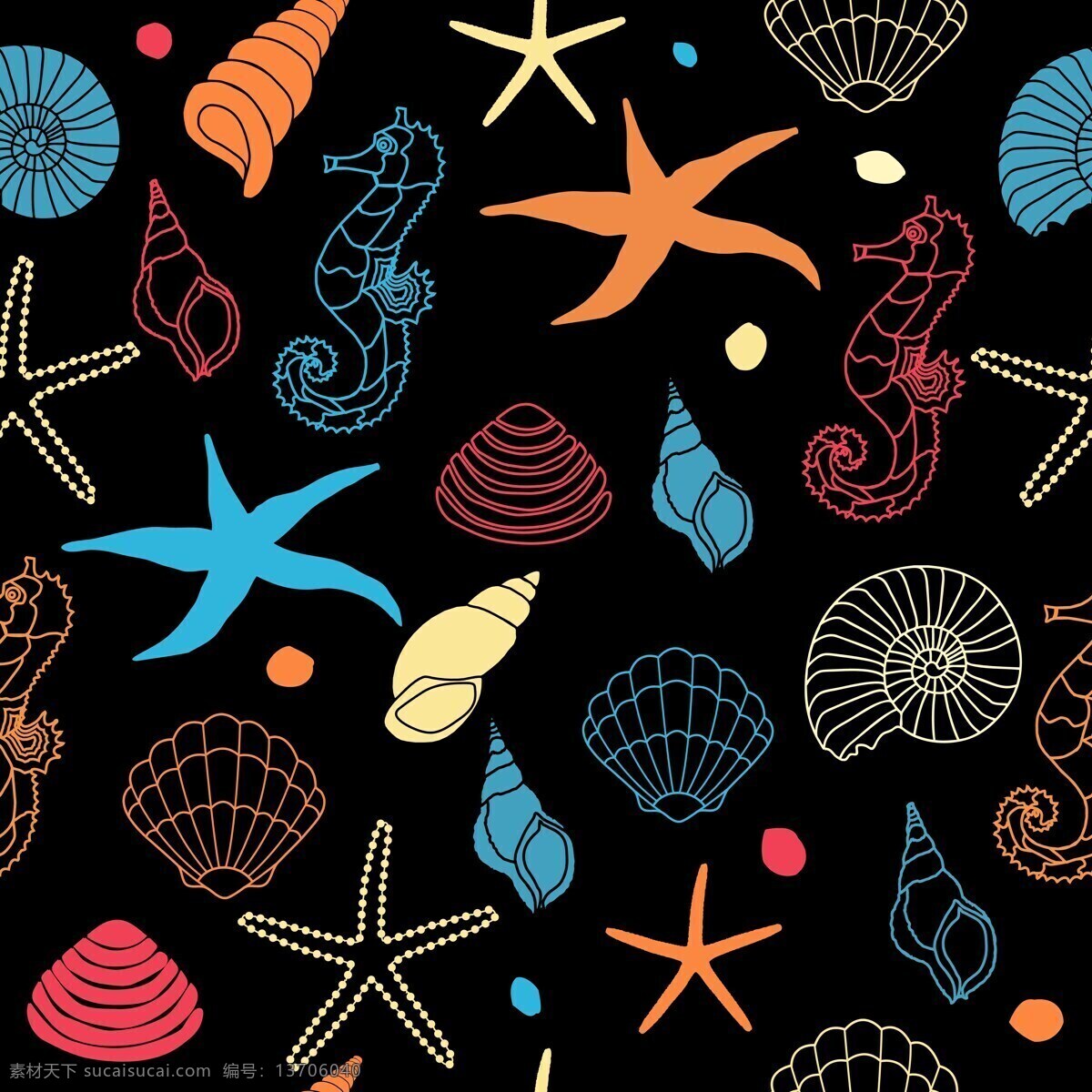 海洋背景 背景 海星 海螺 海洋生物 星星 海星背景 生物背景 底纹边框 背景底纹