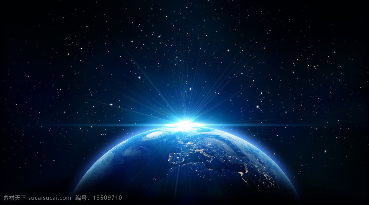 蓝色的星球 天空 太空 蓝色 星球 蓝光 星星 现代科技