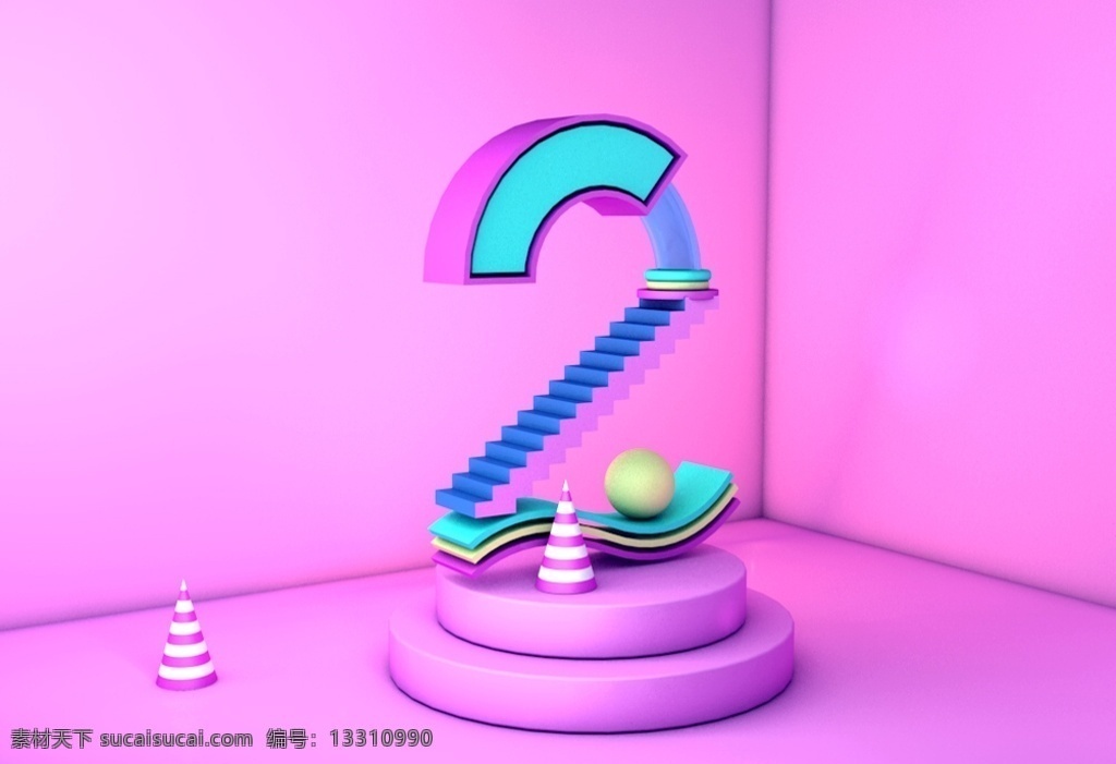 c4d 数字 建模 图 建模图 空间 渲染 3d 3d设计 3d作品