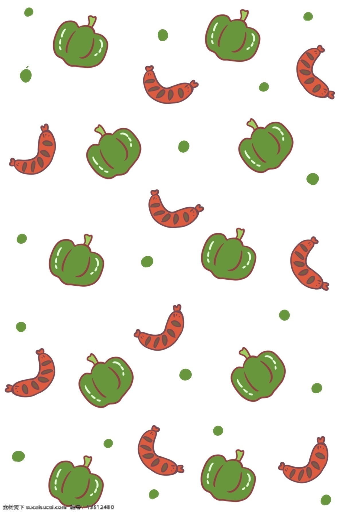 手绘 火腿 南瓜 底纹 插画 插图 手绘底纹 火腿美食 南瓜底纹 底纹插图 南瓜插图