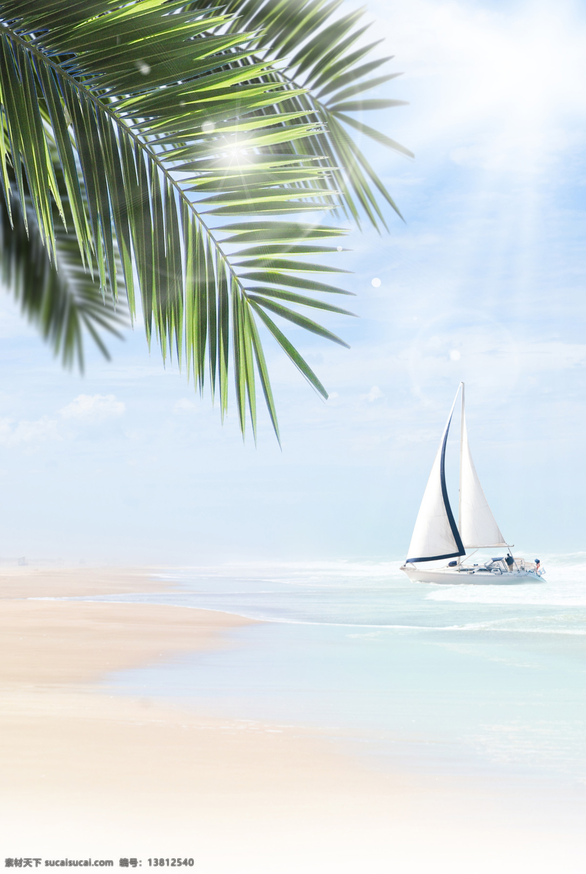 夏日 海洋 风景图片 帆船 风景 海浪 海滩 沙滩 夏日海洋风景 自然风光 自然景观
