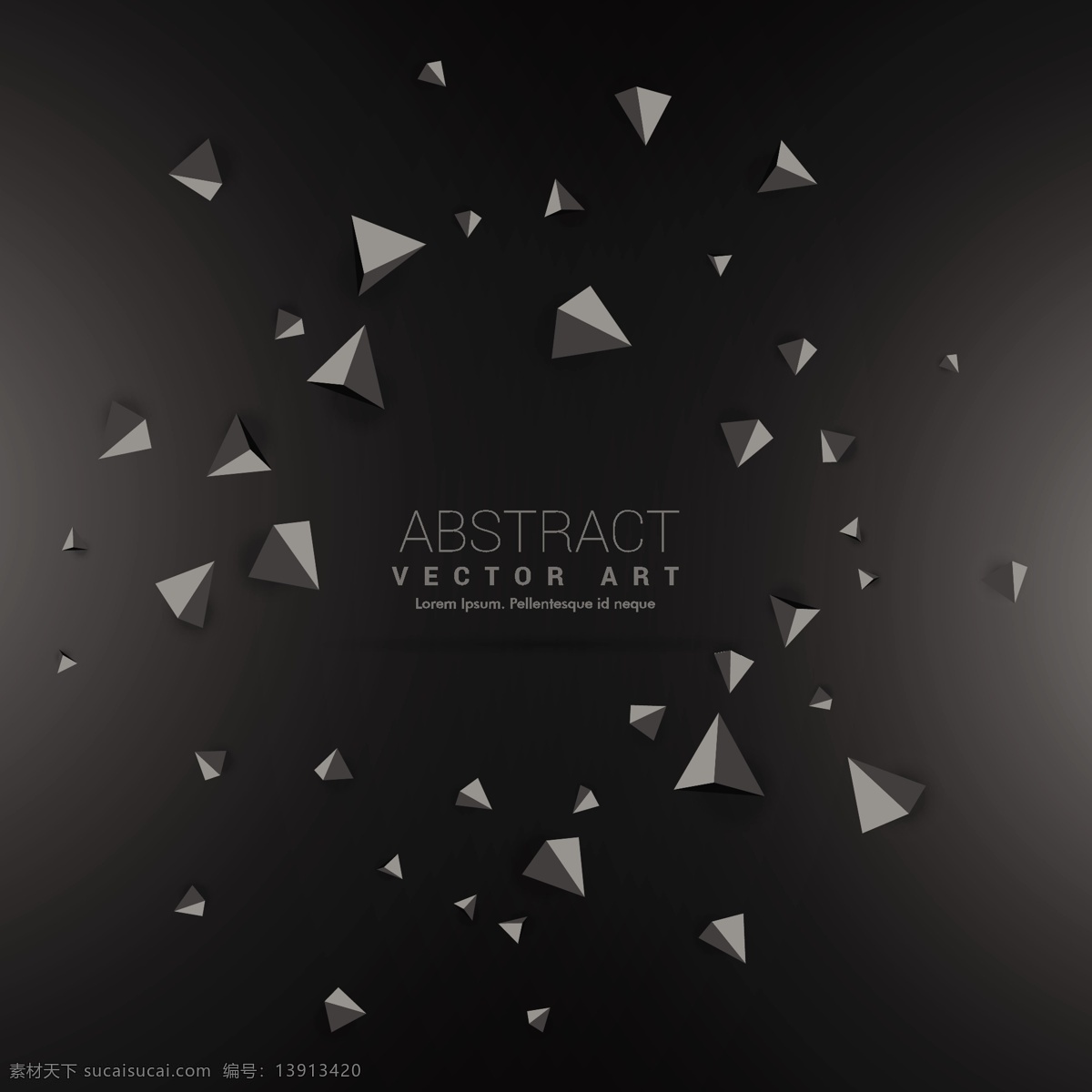 三角形 多边形 三维 黑色 背景 抽象背景 抽象 几何 技术 形状 几何背景 现代 未来 几何形状 抽象的形状