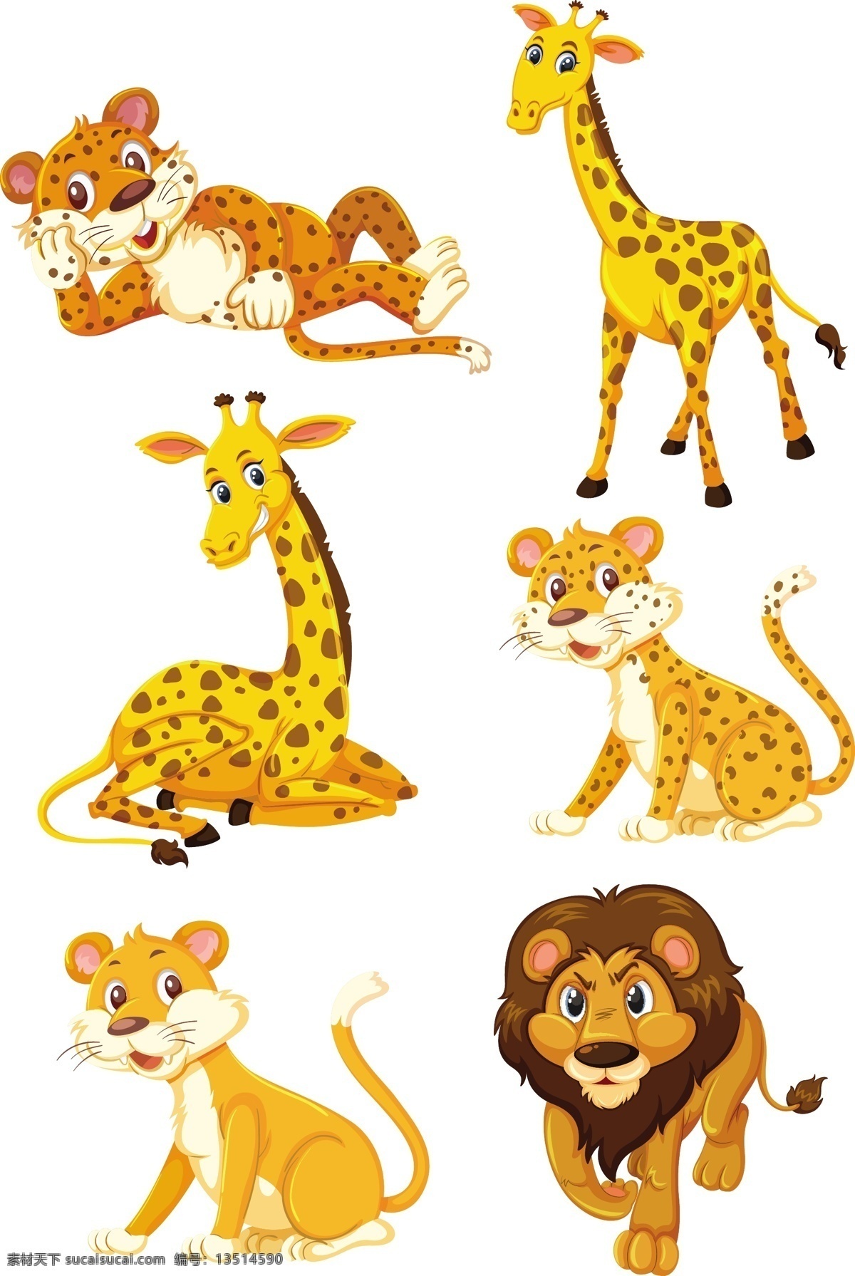 卡通动物素材 野生动物 手绘动物 动物 素描 手绘 卡通动物园 动物园 卡通 可爱动物 小动物 动物贴纸 卡通动物生物 生物世界