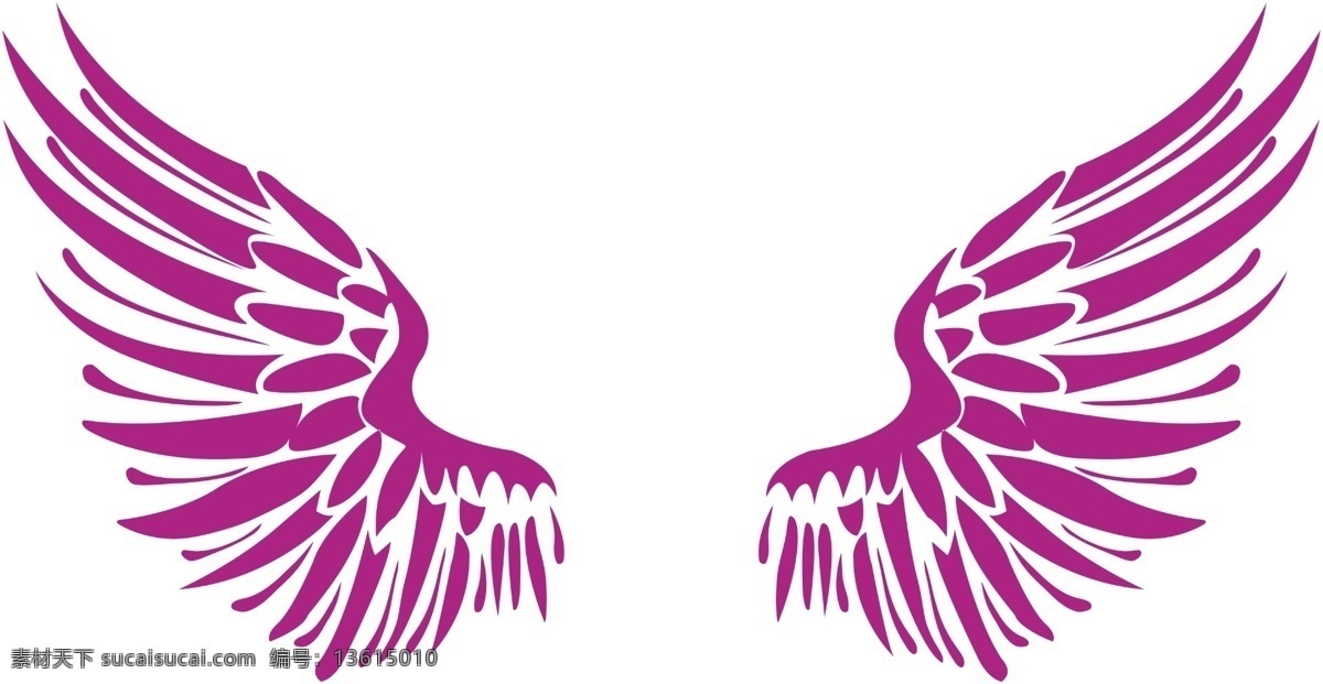 翅膀 紫色翅膀 羽毛 翅膀图案 飞翔的翅膀