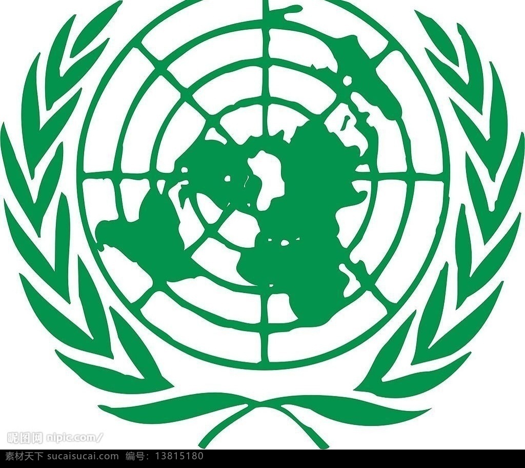 联合国 标志 cdr8 联合国徽 联合国标志 事业单位 社会团体 标识标志图标 矢量图库 公共标识标志
