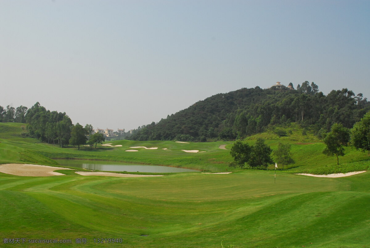 高尔夫 球场 高球 绿地 果岭 高尔夫图片 自然景观 自然风景
