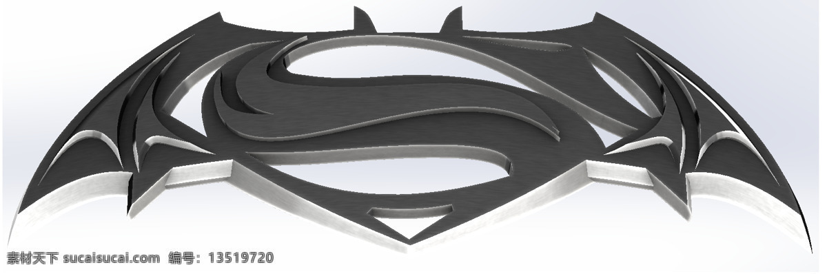 蝙蝠侠 超人 标志 漫画 理性 3d模型素材 其他3d模型