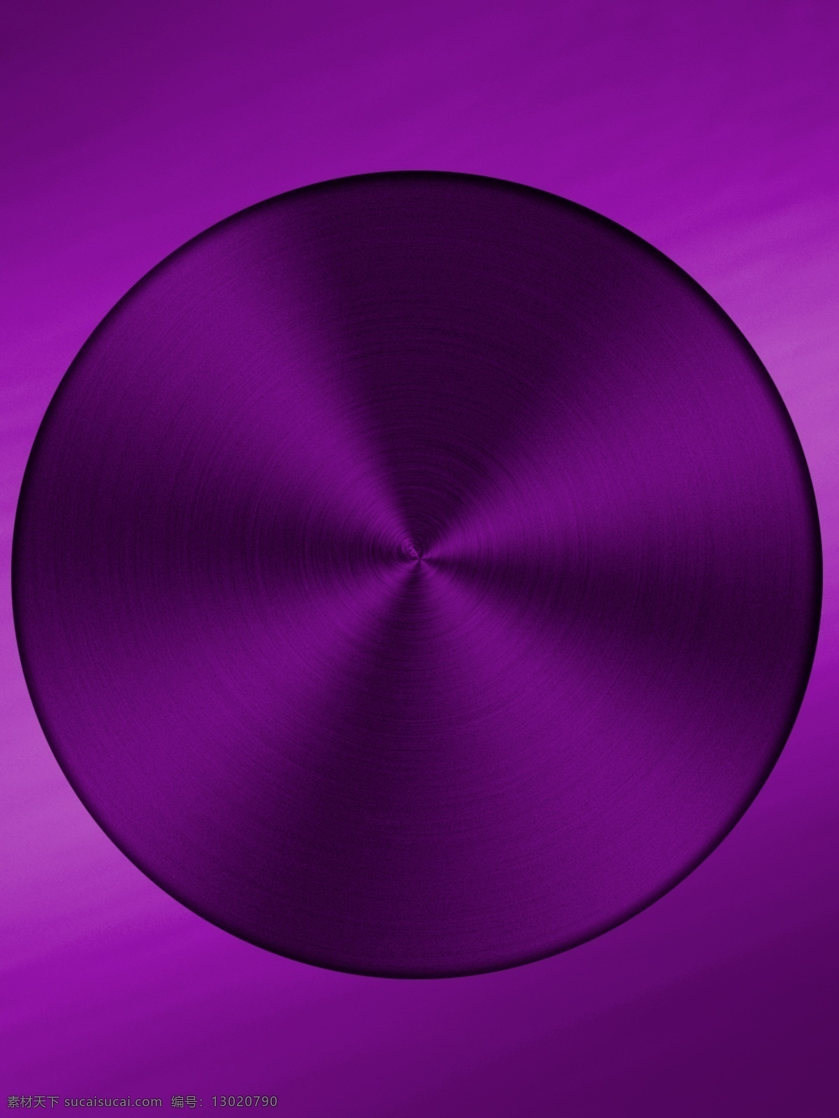 紫色 金属 拉丝 质感 背景 圆形 唱片 铁板
