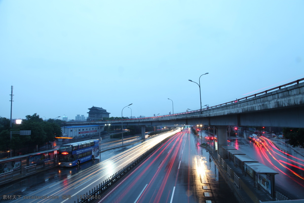 夜雨德胜门 北京 德胜门 夜景 雨景 古建筑 建筑园林 建筑摄影