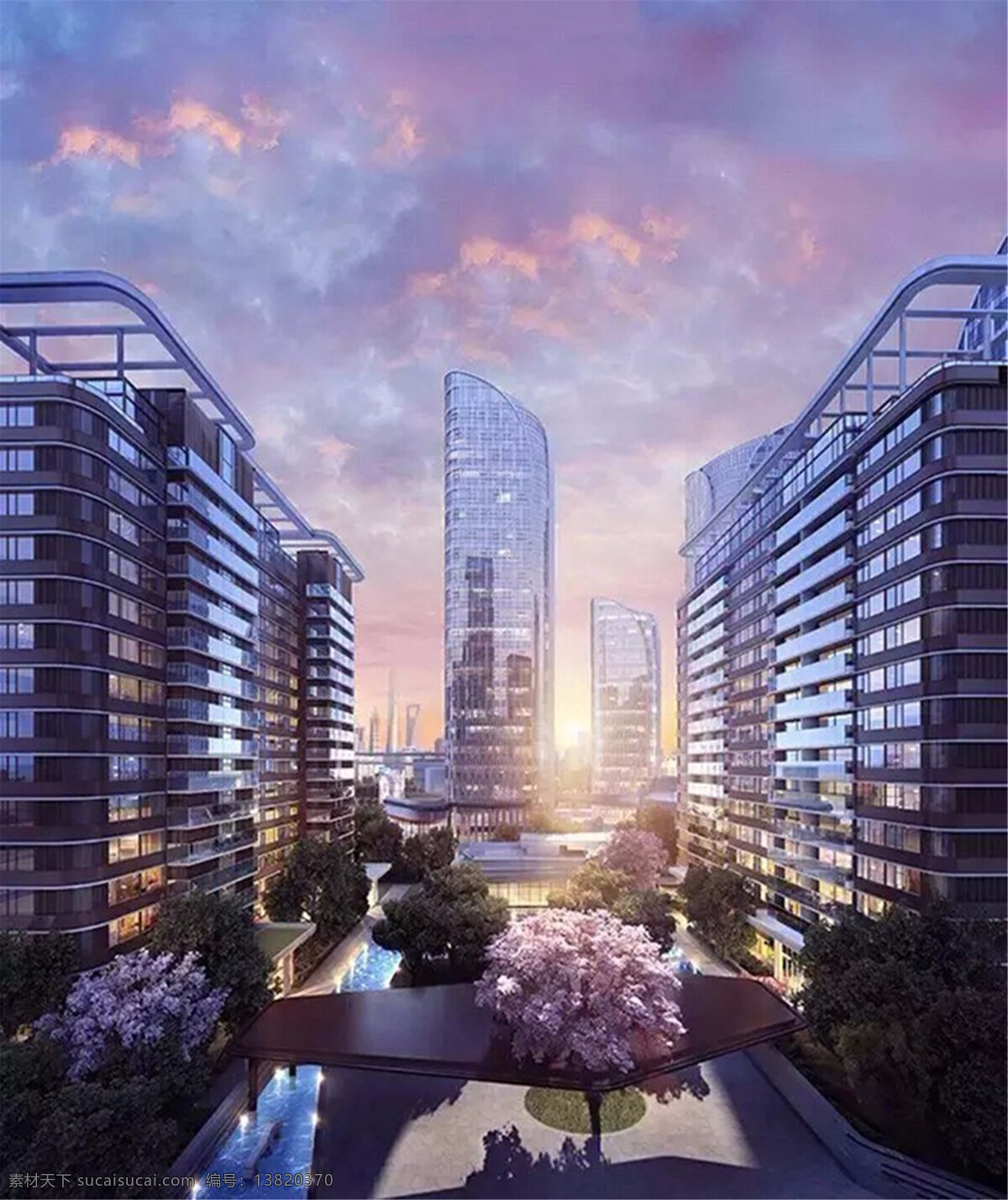 城市 夜景 效果图 城市风光 高楼大厦 风景图片 城市风景图片 黑色