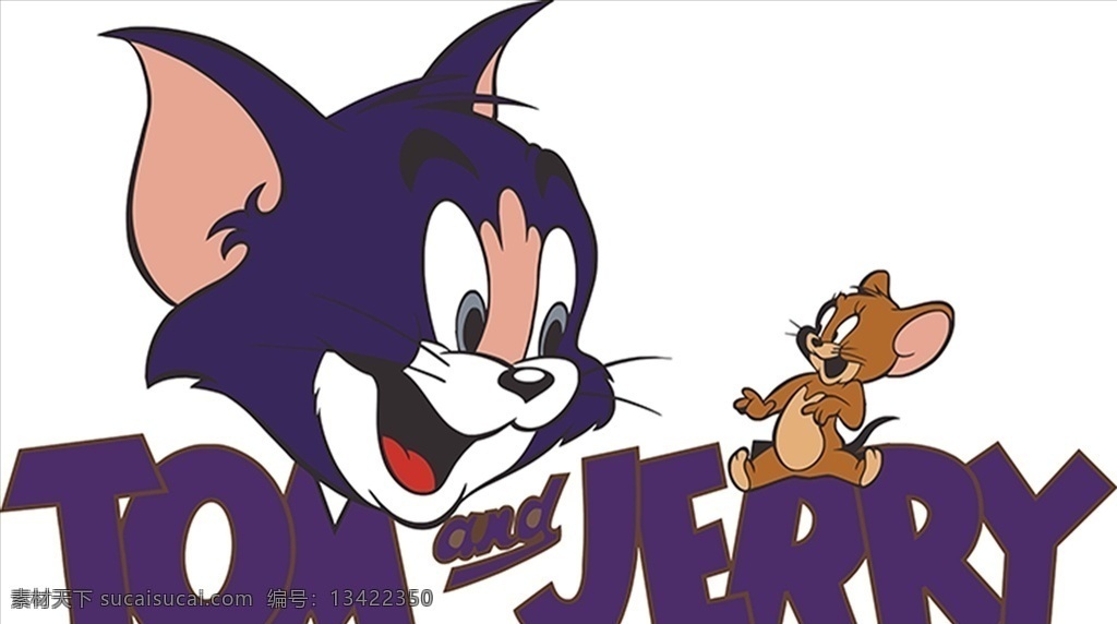 猫和老鼠 tom jerry 猫tom 老鼠 猫 标志图标 其他图标 矢量 无限放大