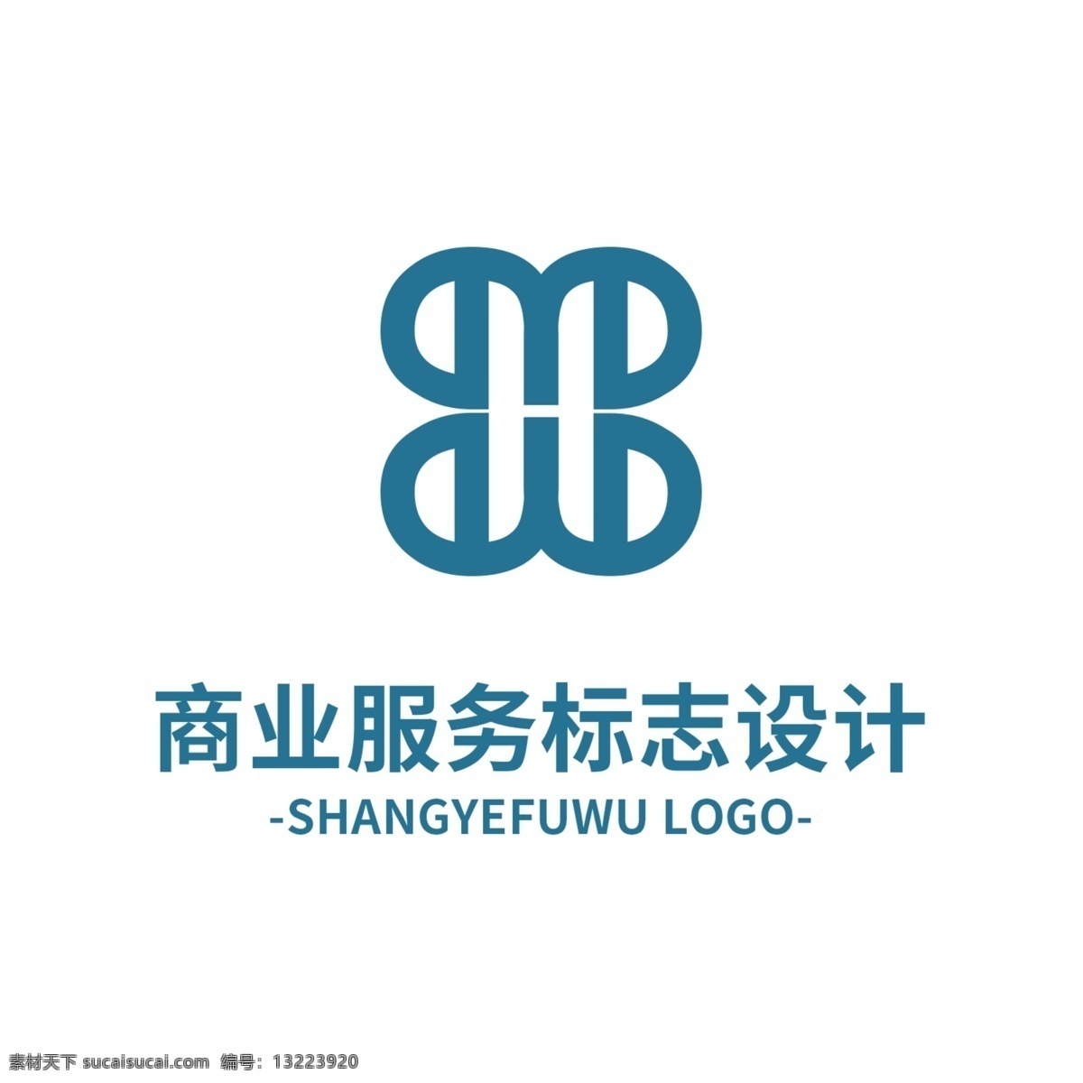 商业服务 标志设计 logo 标志 标识 简约 商业 服务 蓝色 创意 大气