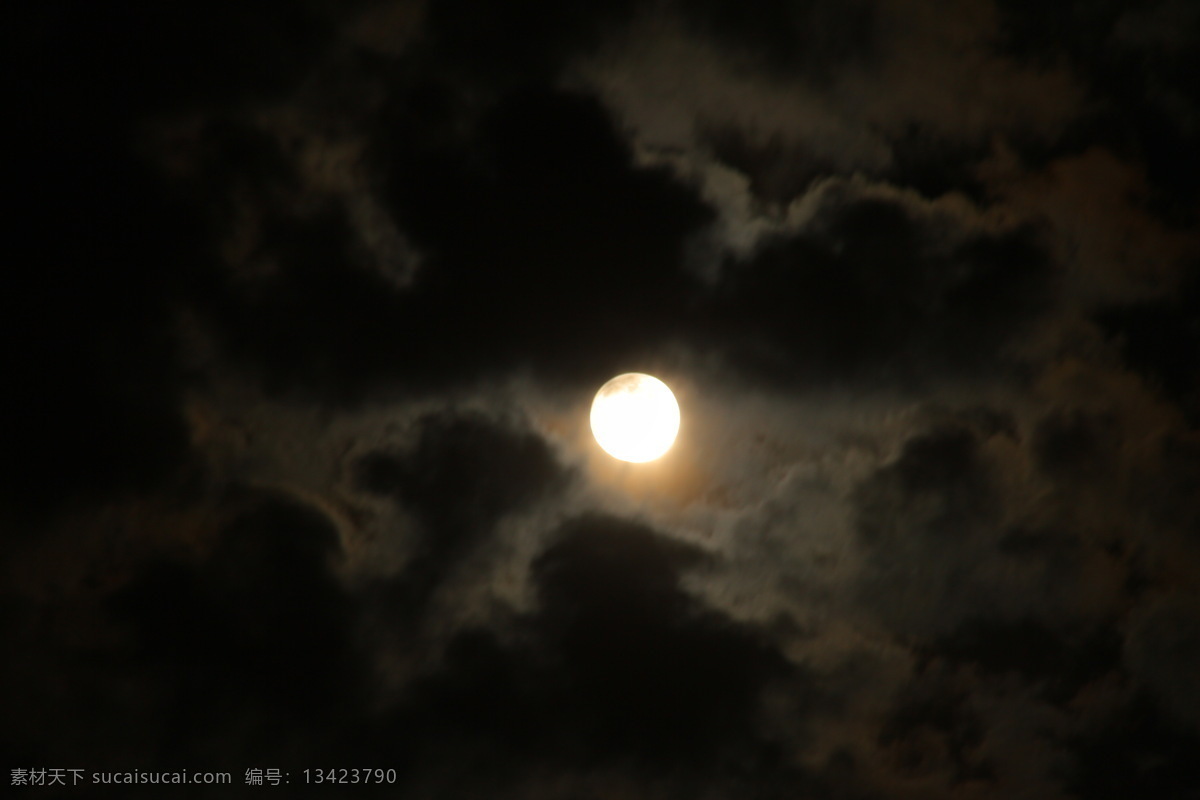 云月 夜空 明月 云彩 月光 云影 浮云 自然景观 自然风景