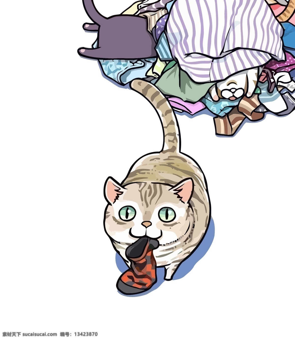 可爱家猫 猫咪 小猫 猫咪头像 表情包 表情 猫头 可爱猫咪 宠物猫 矢量 贴纸 图标 墙纸 墙贴 卡通 儿童 手绘 手绘卡通 可爱 贴图 装饰 图案 印花 服饰印花 袜子 脏衣服 卡通设计