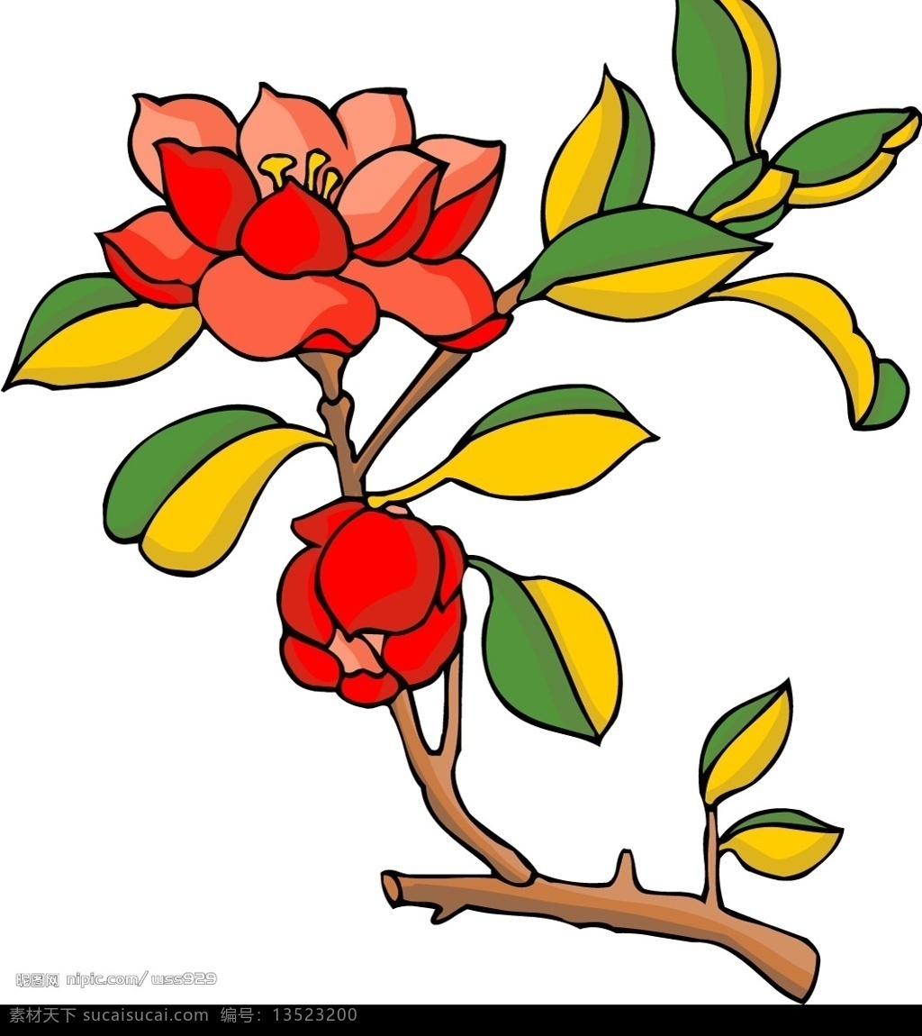 传统花卉7 传统花卉 底纹边框 花纹花边 矢量 传统 花卉 矢量图库