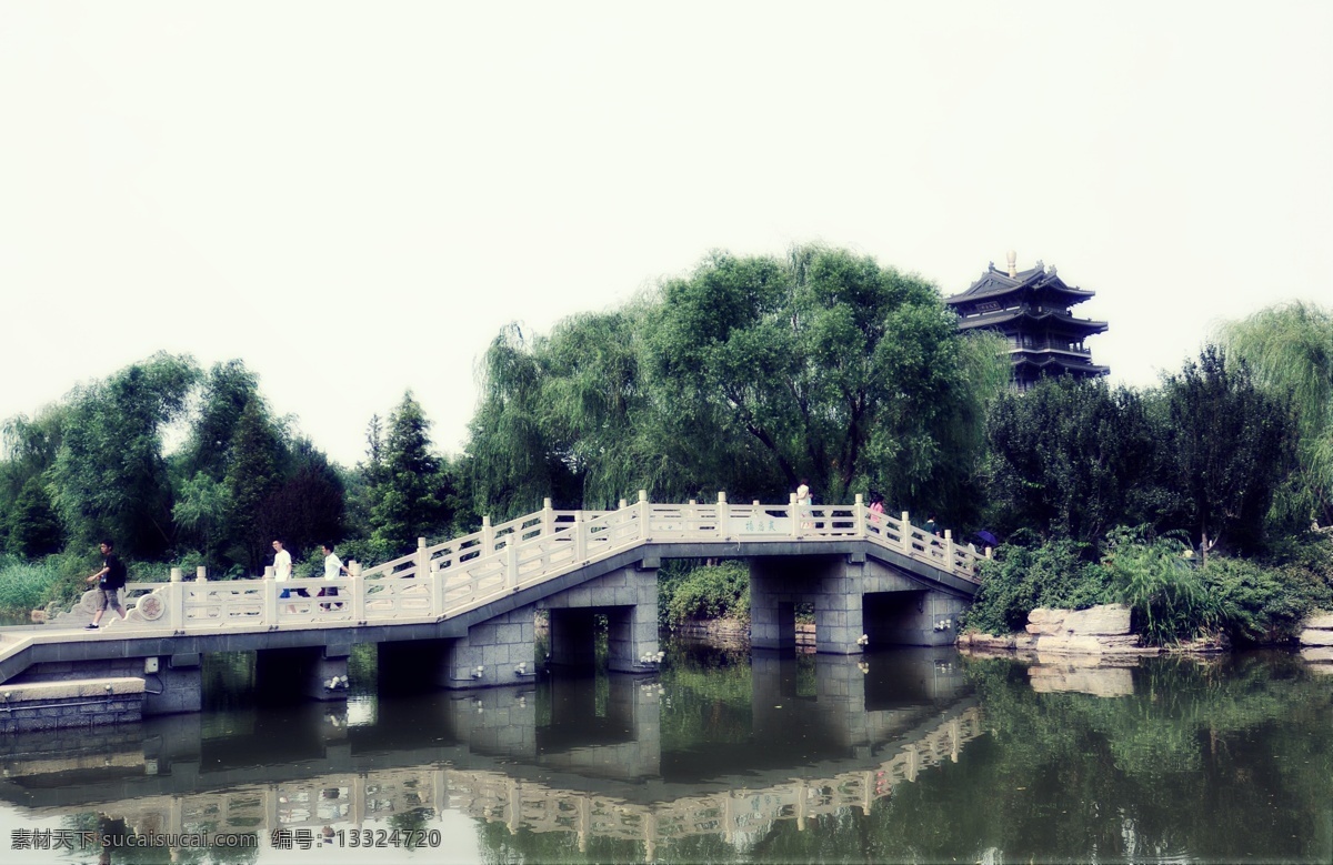 大明湖 初夏 济南 泉城 诗意 拱桥 超然楼 建筑景观 自然景观