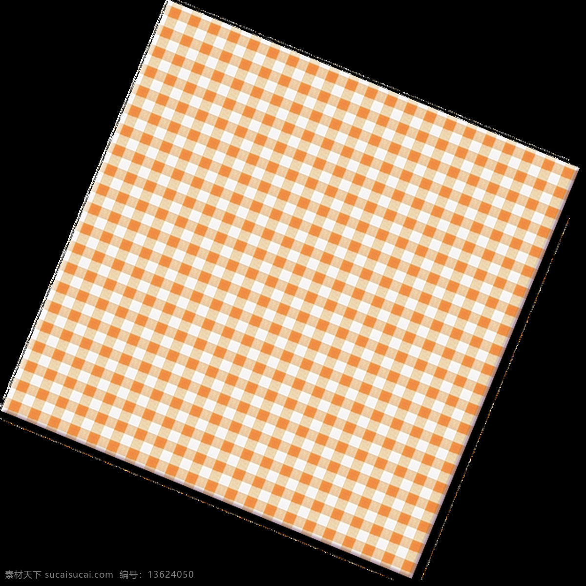 黄白 格子 桌布 透明 png素材 白色 黄色 简约 免扣素材 正方形