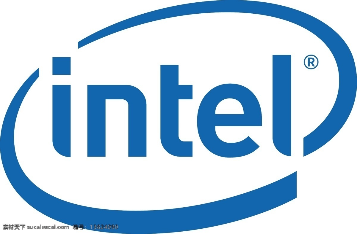 英特尔 intel 中央处理器 cpu 品牌 商标