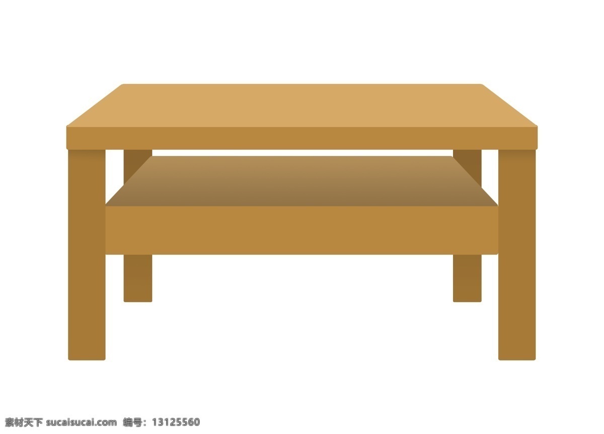黄色 家具 桌子 插画 黄色的桌子 卡通插画 家具插画 家具椅子 精美家具 木质家具 木纹的桌子