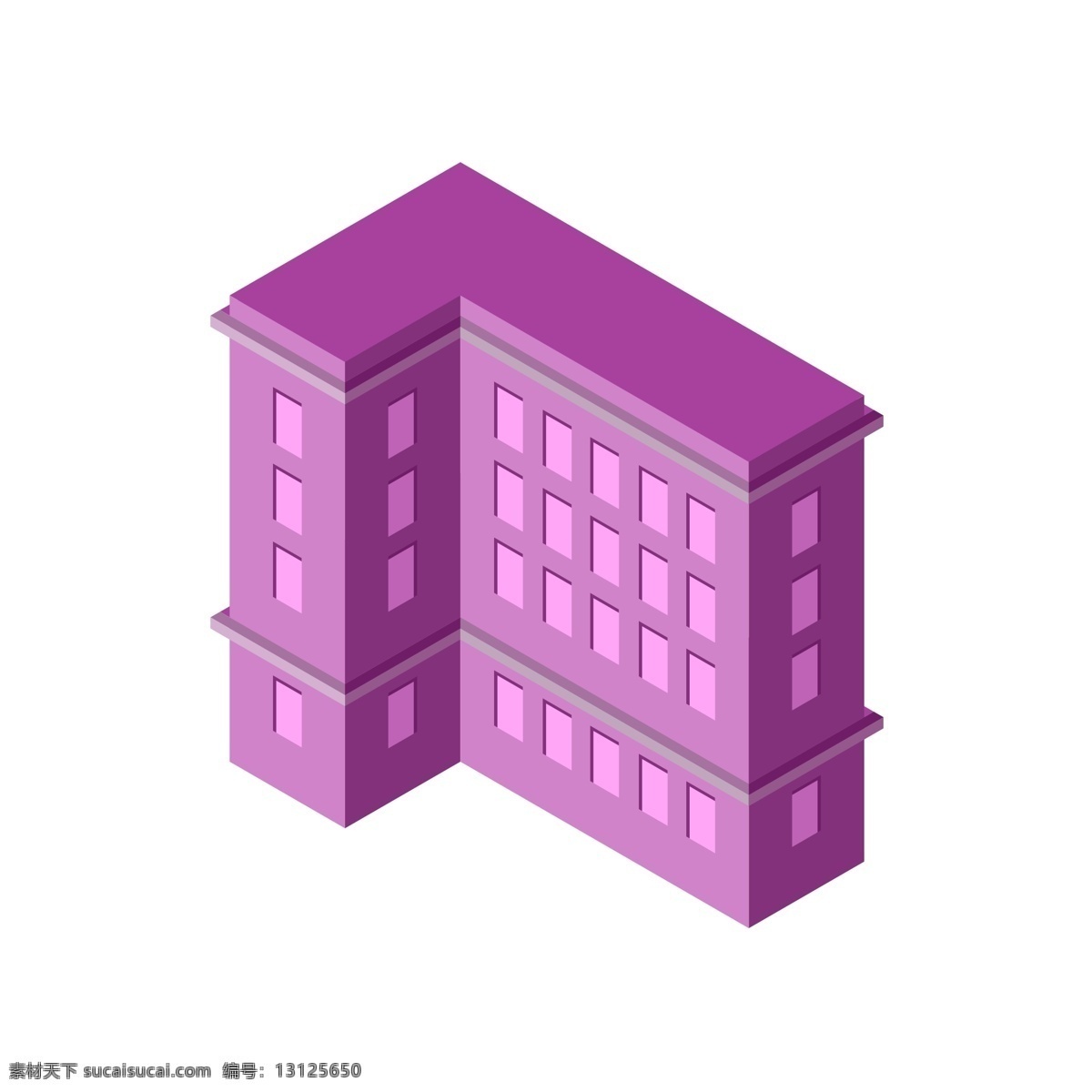 立体 建筑 紫色 楼房 立体建筑 楼房大厦 d 风格 房子