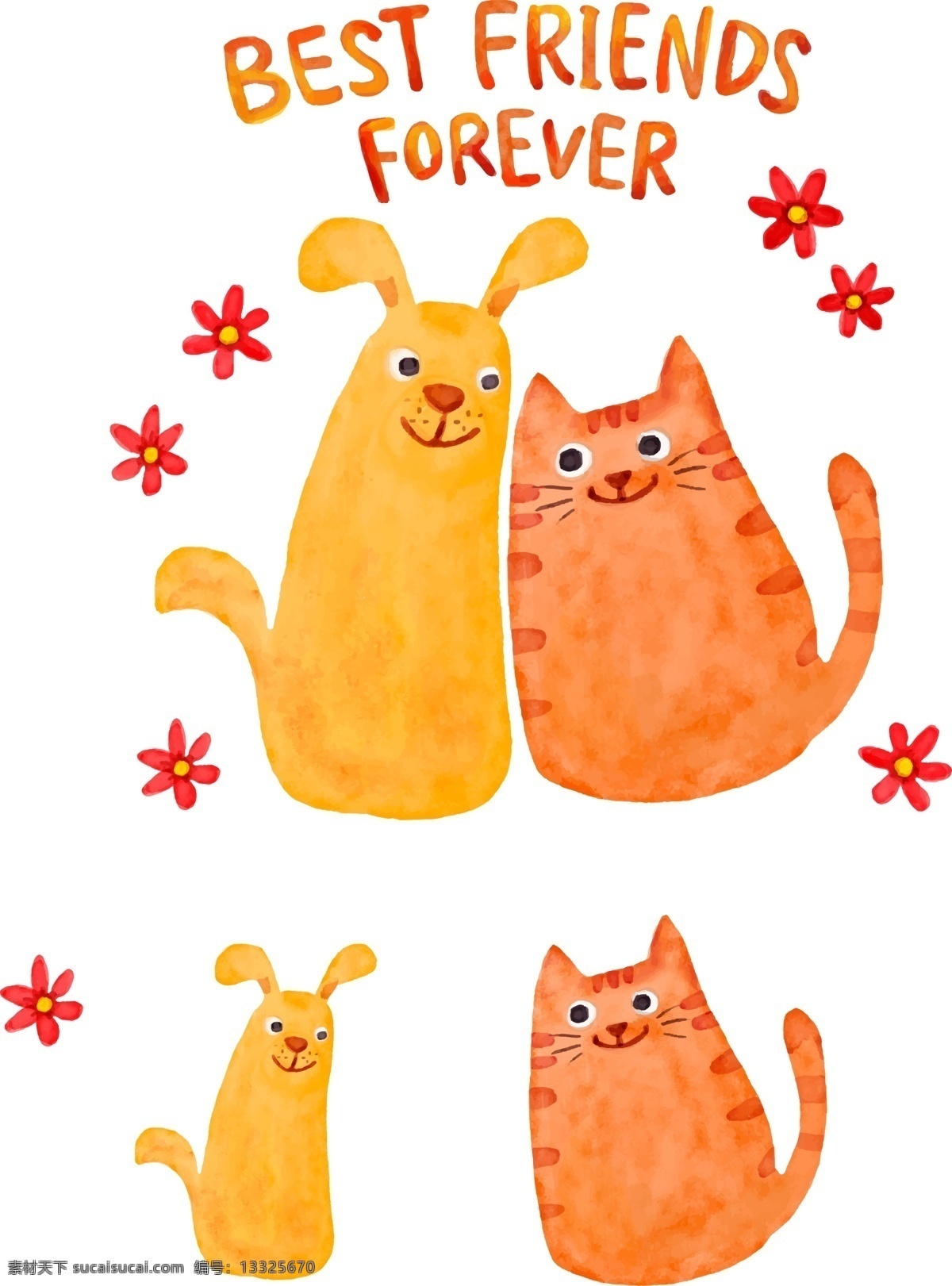 卡通猫狗 卡通动物 动漫卡通 可爱 贺卡 动物插画 插画 儿童绘本 儿童画画 卡通动物漫画 扁平动物 矢量扁平动物 矢量图 卡通漫画 q版动物 贴纸 卡通设计