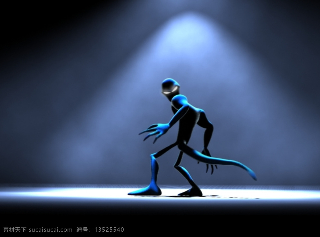 3dmax ik 怪物 跳跃 动画 角色动画 运动学 反向运动学 3d设计 3d作品 max 黑色