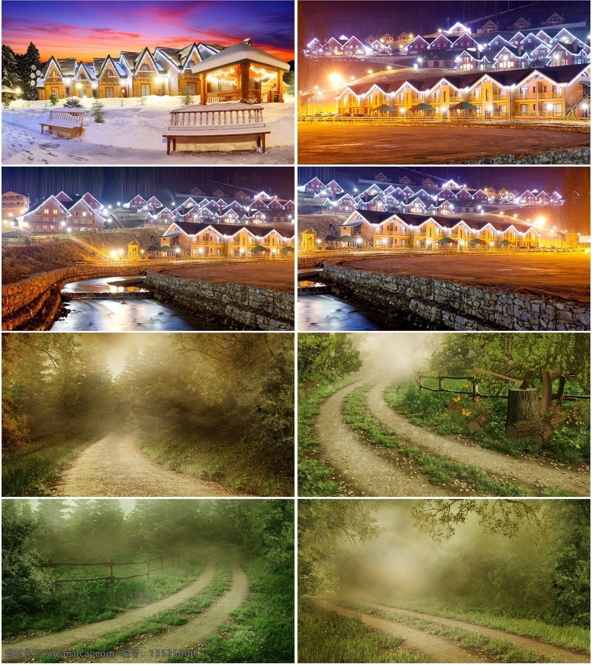 繁华夜景 草地 繁华 夜景 灯光 黑色