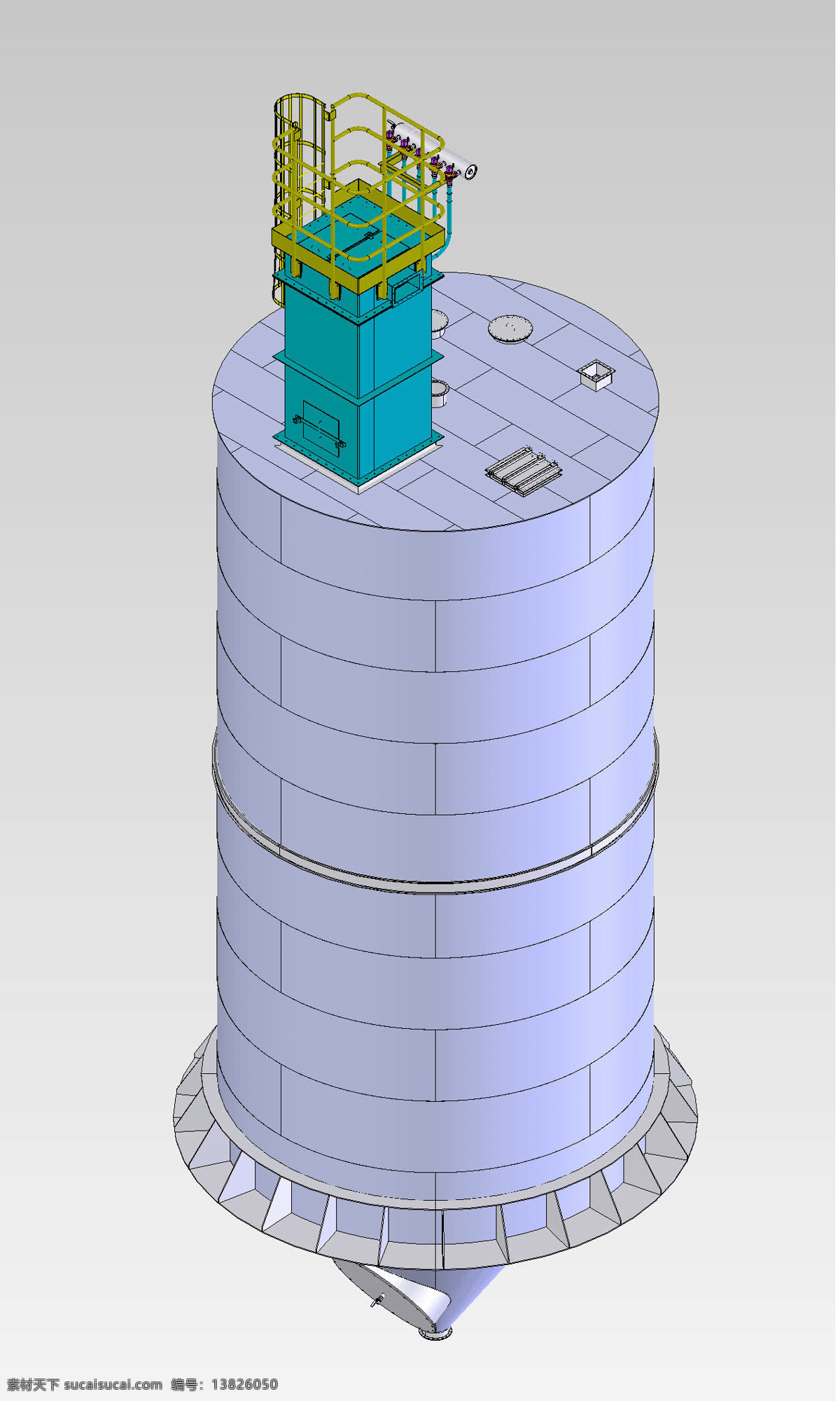 筒仓免费下载 建设 3d模型素材 建筑模型