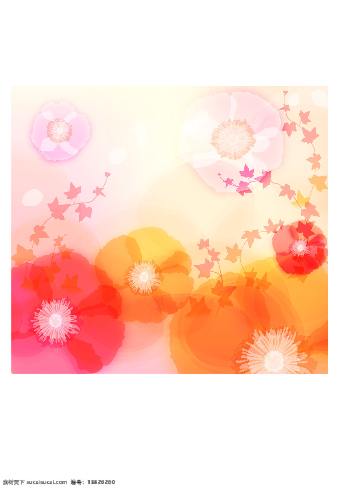 水彩 曼 花 底纹 ai文件 可用做背景 jpe格式 矢量图 花纹花边