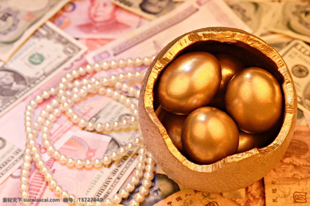 金蛋 金融 钱币 金钱 财富 金币 硬币 高清图片专辑 商务金融 金融货币