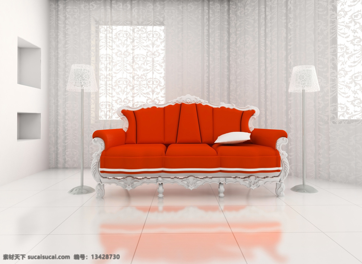 欧式 沙发 高贵 环境设计 欧式沙发 其他设计 设计素材 模板下载 红沙发 家居装饰素材