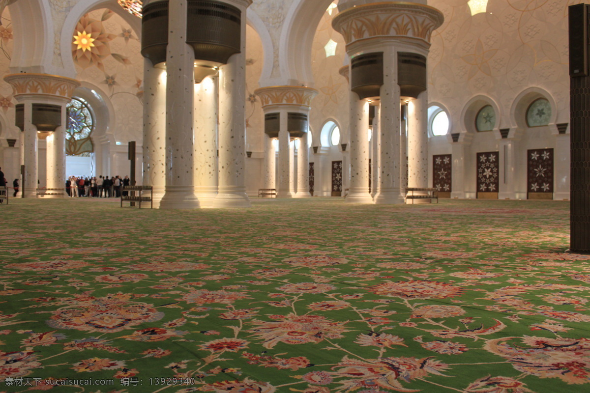 阿布扎比 扎耶德 清真寺 中东 阿联酋 扎耶德清真寺 汉白玉 黄金 奢华 最大 地毯 旅游摄影 国外旅游