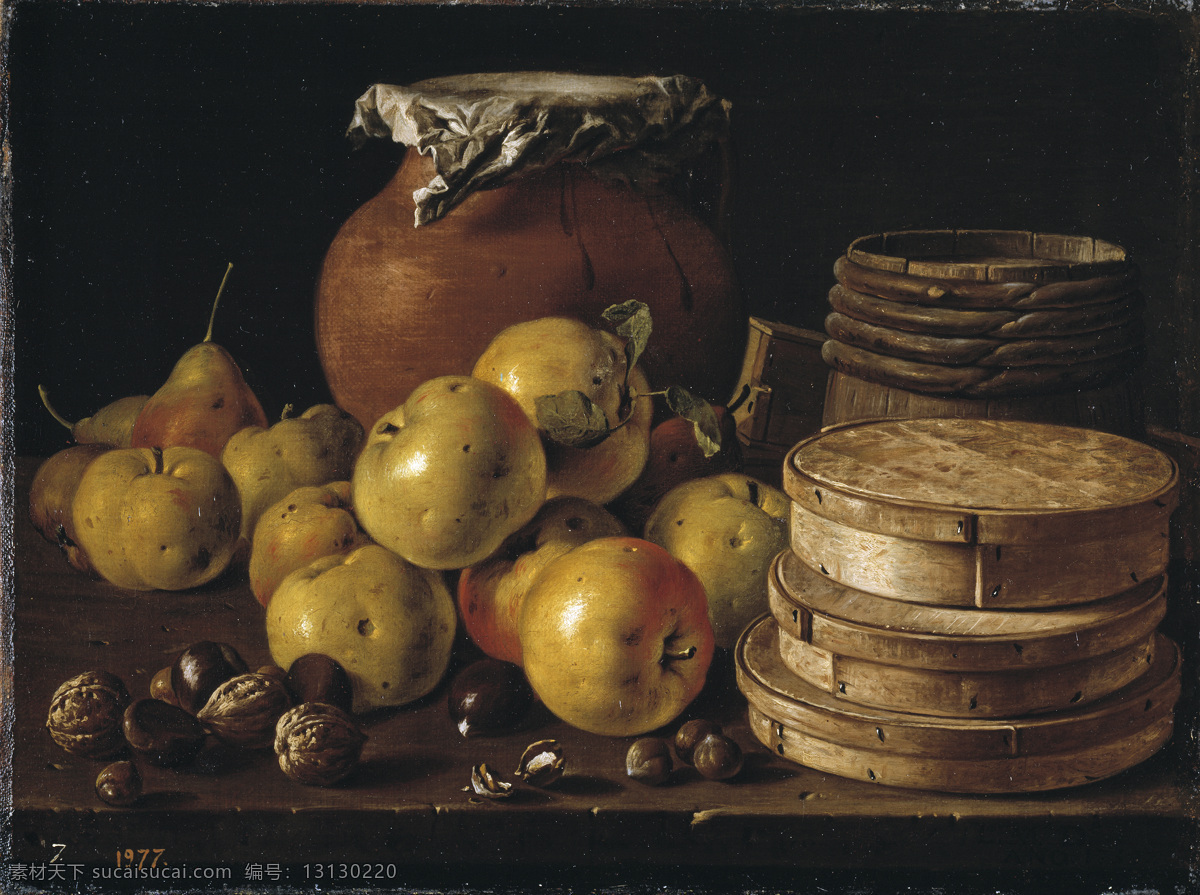 大师 画家 宗教 绘画 教会 油画 人物肖像 recipiente y dulce cajas peras manzanas bodegon egidio luis melendez 人物 高清 西方 国外 现代