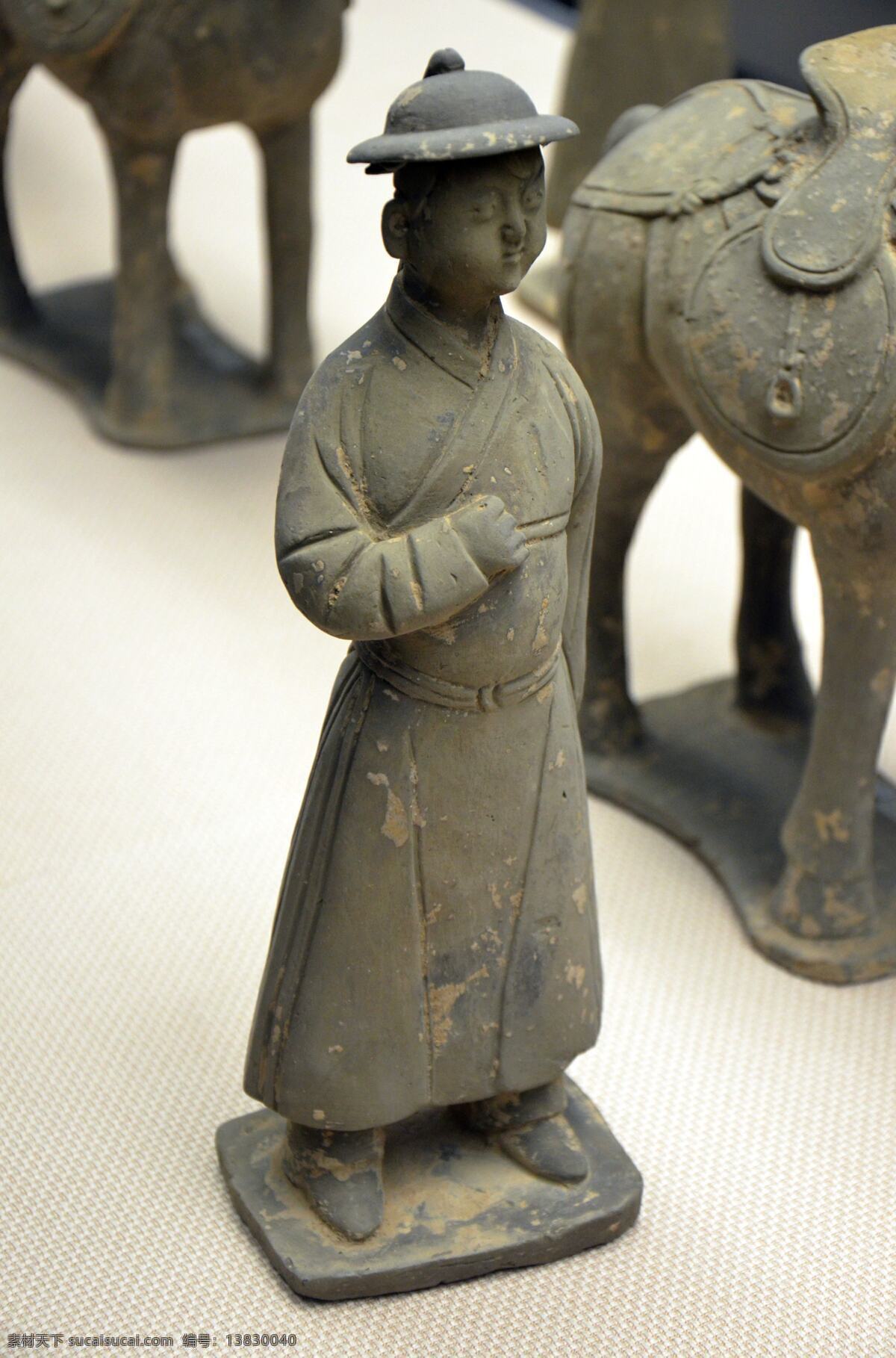 传统文化 古董 历史 唐朝 陶瓷 文化艺术 展览 彩绘陶俑 侍俑 馆藏 中国概念 中国元素 古代中国 出土文物 手工艺 古代陶器 装饰素材 展示设计