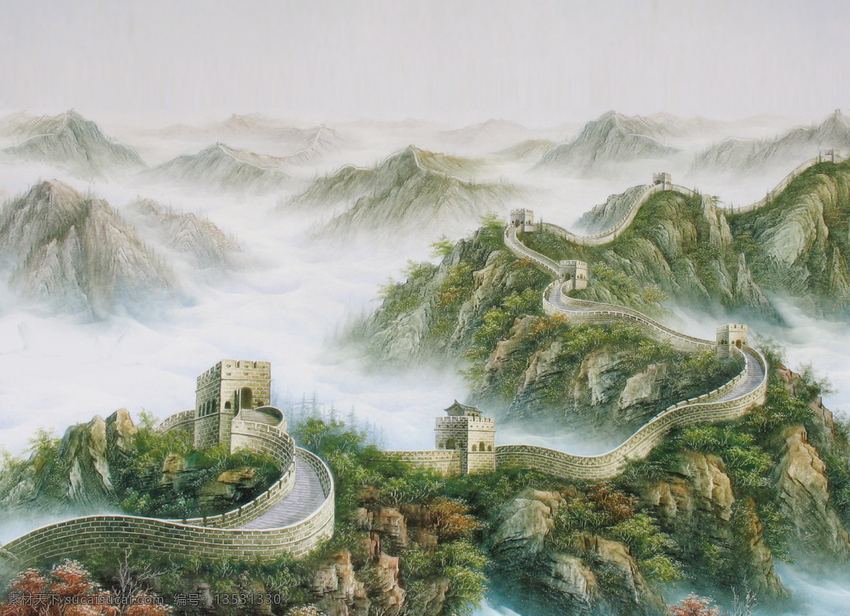 长城 万里 山 底 图