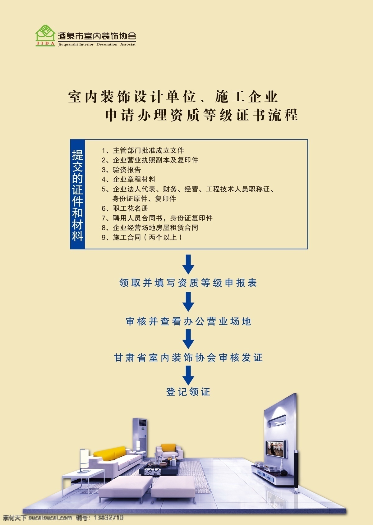 申请 领 证 宣传海报 广告设计模板 协会 源文件 证件 证书 资料 提交 发证 psd源文件