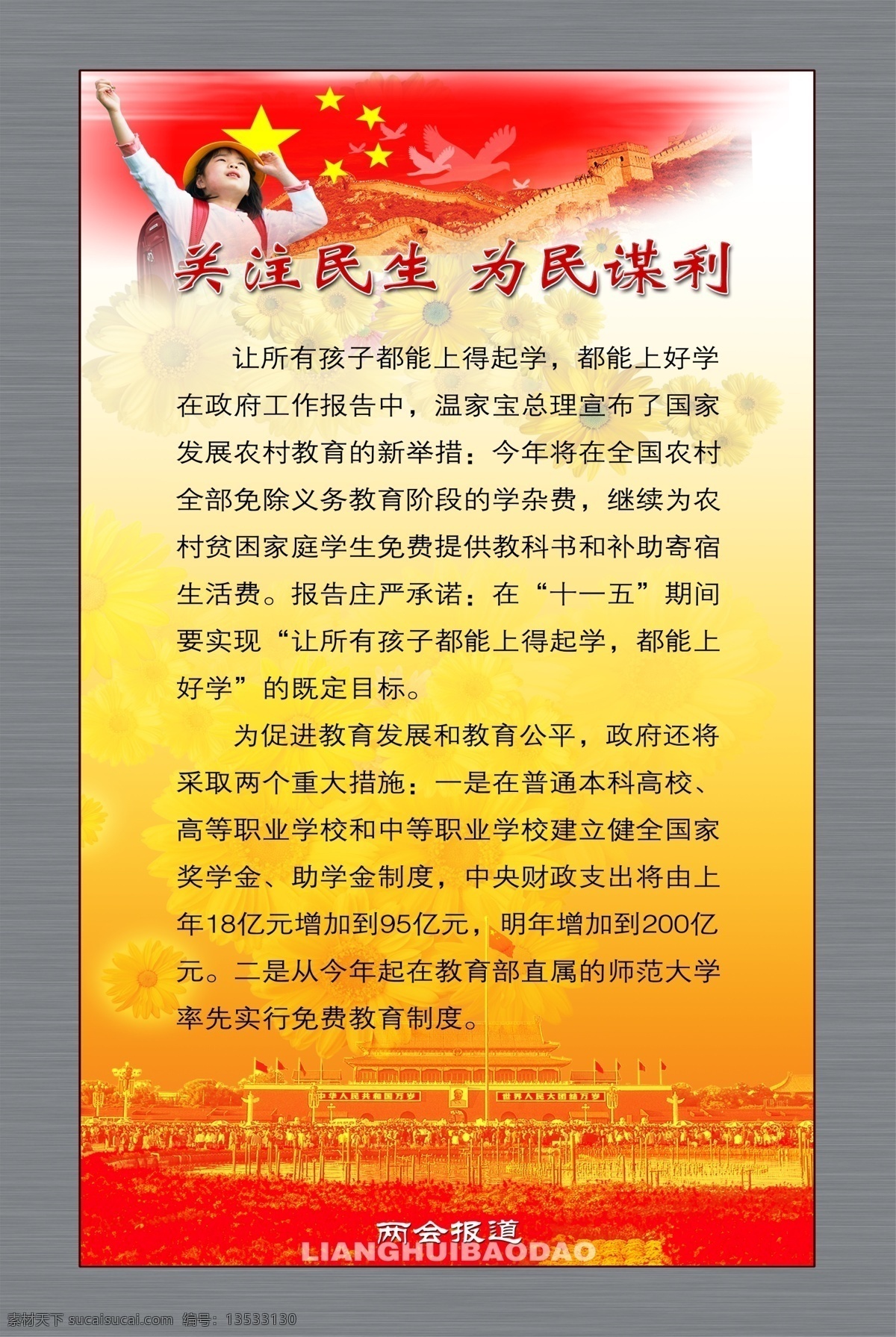 展板 模板 展架 分层 库 板式画册 版式设计 关注民生 画册模板 画册展板 建党模板 建党展板 展板设计师 为民谋利 节日素材 建党节建军节