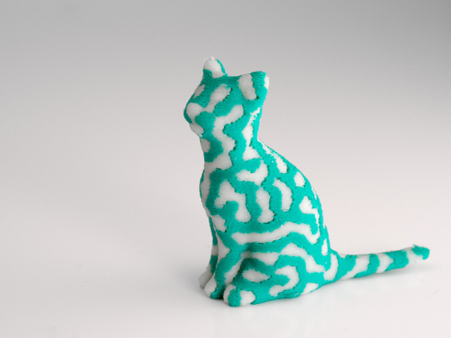 可爱 猫 3d 灰色背景 可爱的猫 3d模型素材 3d打印模型