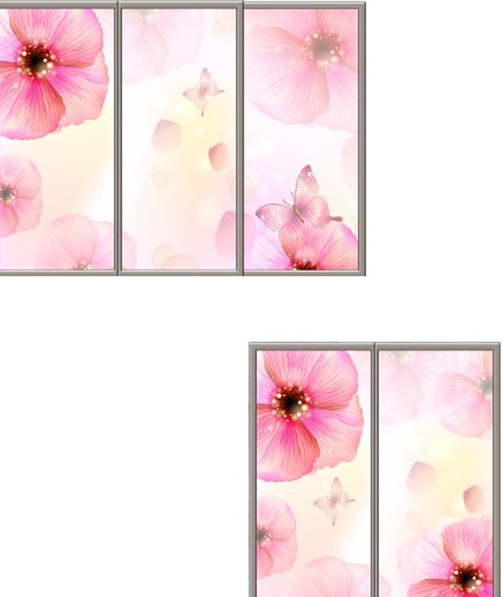 姿态各异 花 蝴蝶 小花 花瓣 浪漫 时尚花纹 时尚花 手绘 花蕊 花心 韩国时尚花纹 移门 底纹背景 底纹边框 矢量