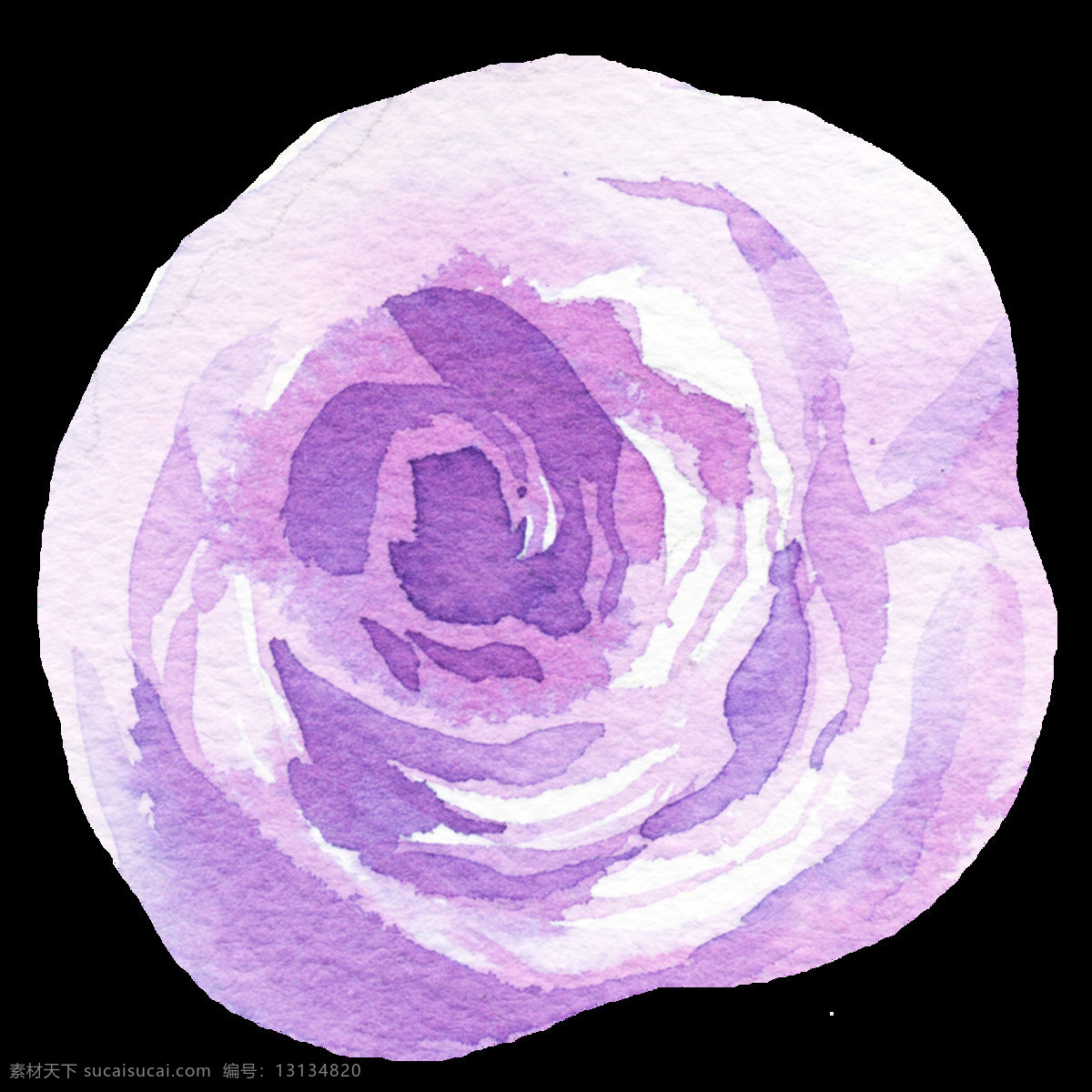 手绘 粉 紫色 花朵 透明 淡雅 卡片花纹 免扣素材 清雅 水彩 透明素材 装饰图案