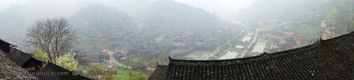 苗寨全景 贵州 西江 千户 苗寨 全景 鸟瞰 西江苗寨 山乡系例 国内旅游 旅游摄影