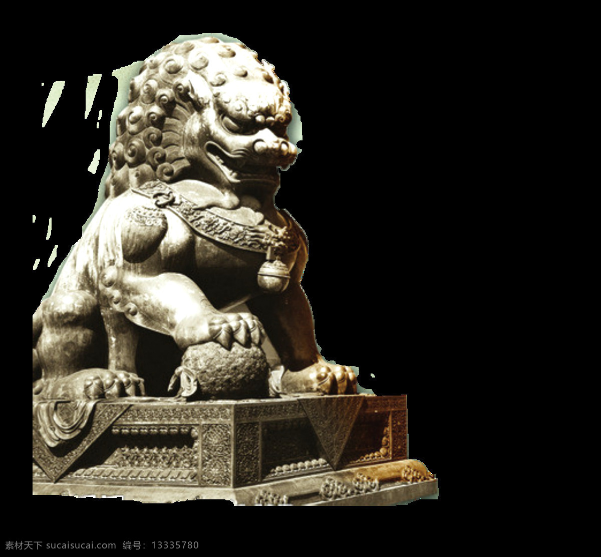 石狮子 雕塑 集合 辟邪 古代 狮子 石雕 石头 守门