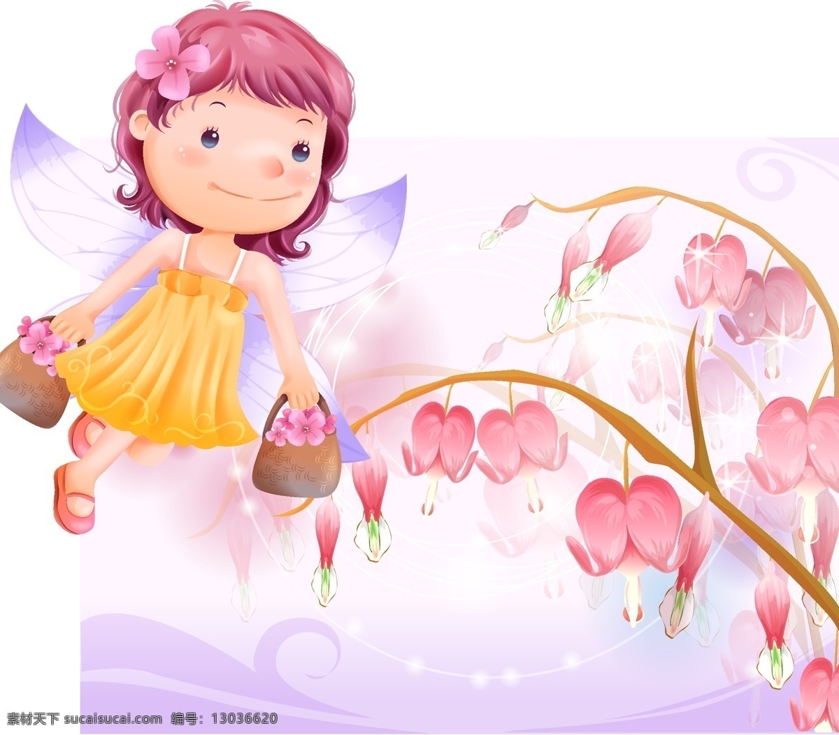 梦幻儿童插画 韩国梦幻插画 小女孩 花 插画 梦幻插画 卡通 风景 移门 移门插画 韩国卡通插画 梦幻 女孩 矢量人物 儿童幼儿 矢量图库