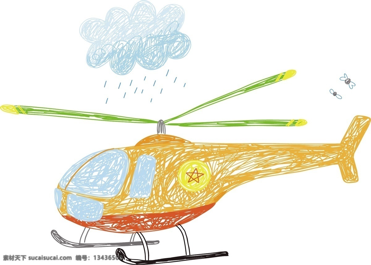 卡通飞机 卡通 飞机 局部图案 动漫 手绘 共享