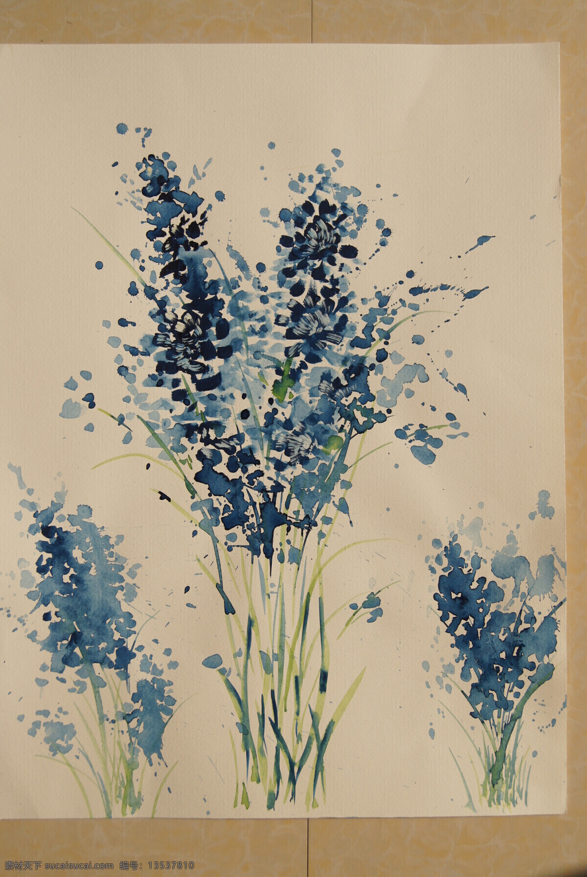 手绘花卉 水彩花卉 植物 花卉植物组合 抽象花卉 美术绘画 文化艺术