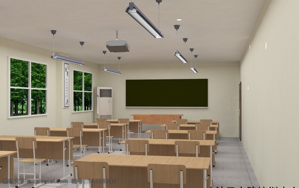 多媒体 教室 室内 装修设计 3d 模型 装修 3d设计 室外模型 max