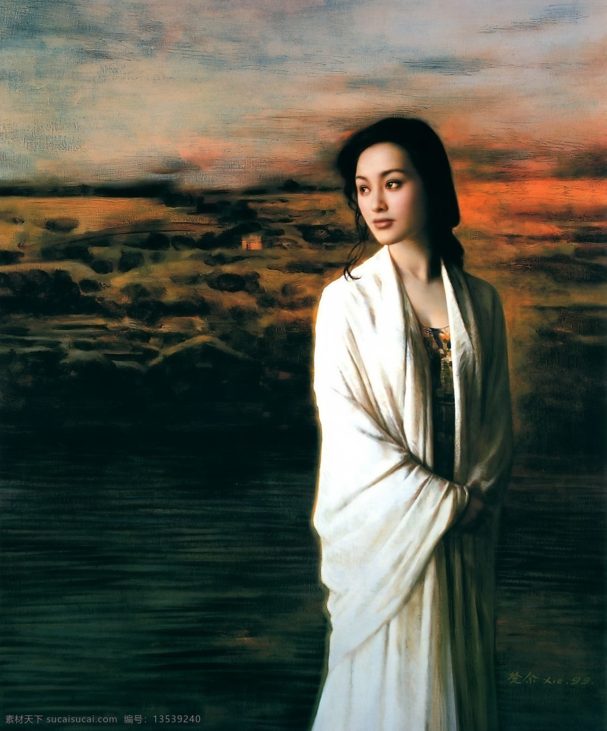 美女 油画 绘画书法 美女油画 文化艺术 谢楚余油画 设计素材 模板下载 谢楚余 装饰素材
